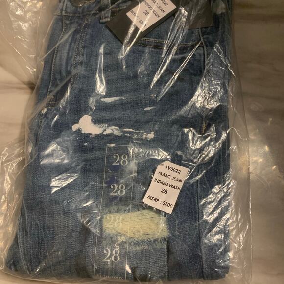 Si Tu Veux Superstack Indigo Wash Mens Jeans Size 28 - Picture 7 of 8